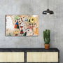 Wallity Cuadro Decorativo sobre Lienzo Carnaval de Arlequín de Joan Miró, 45 x 70 cm
